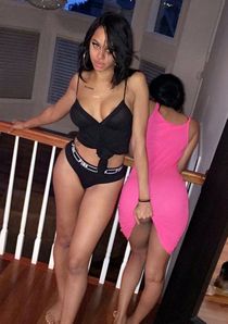Sexy little bride jerks